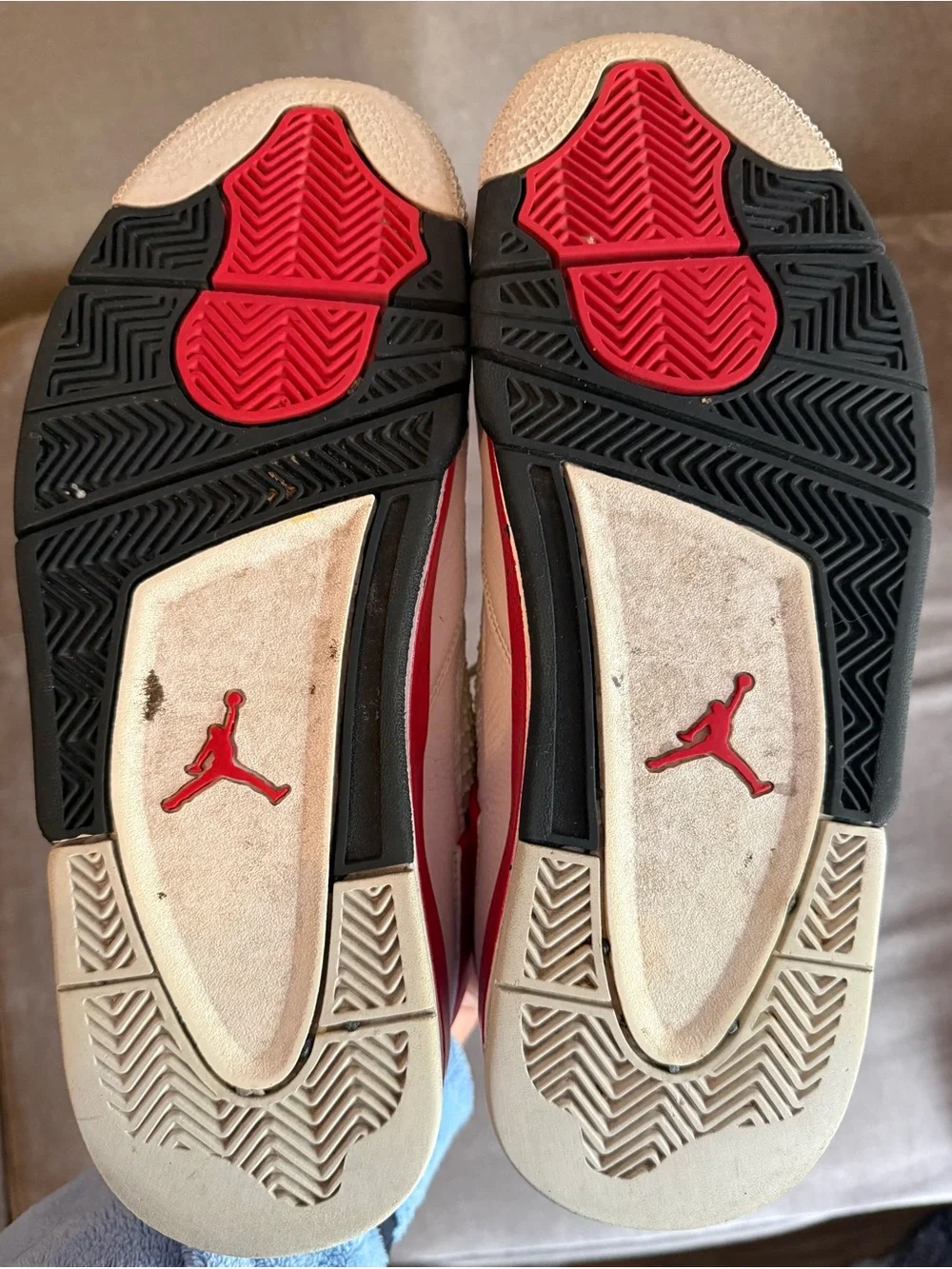 Jordan Men’s White/Red/Black Sneakers